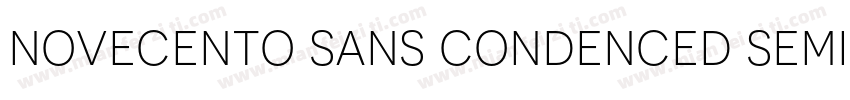 novecento sans condenced semibold字体转换